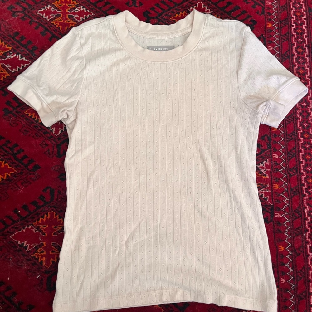 Everlane Cream Organic Cotton Top